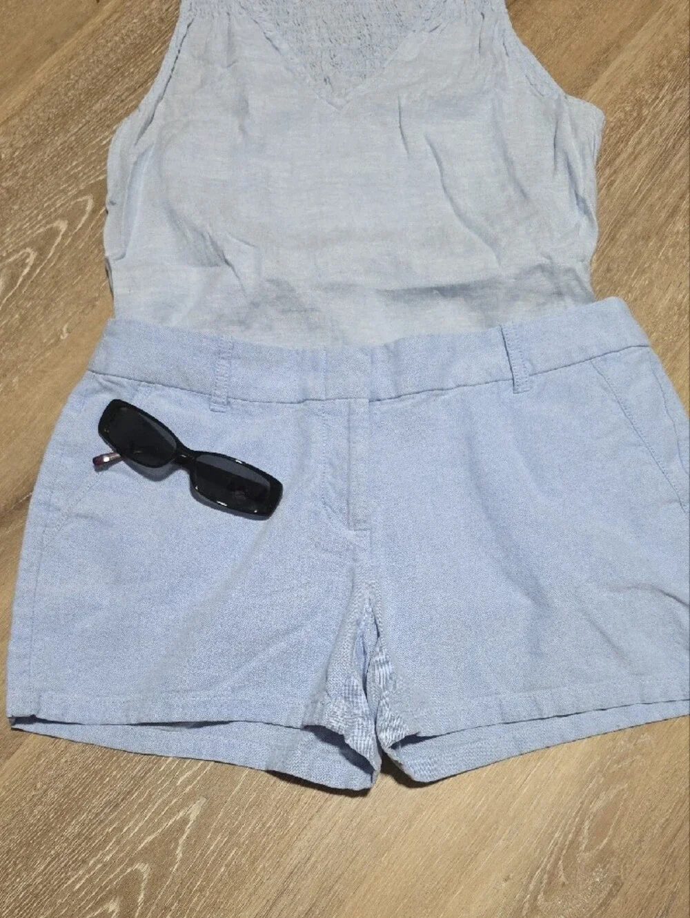 J. Crew Pale Blue Cotton Shorts